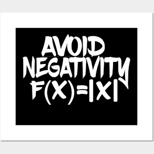 Avoid Negativity Math Posters and Art